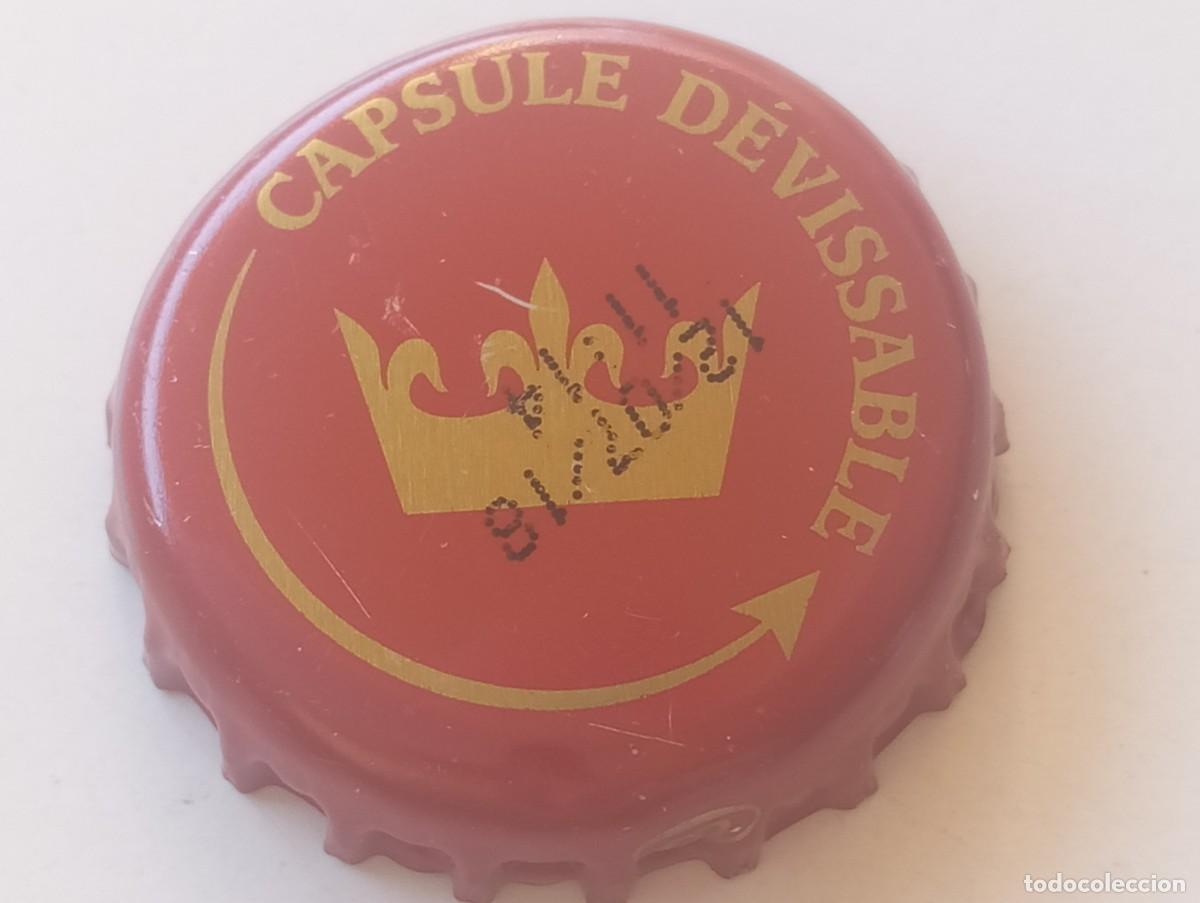 Coleccionismo de cervezas: Chapa tap&oacute;n corona de la cerveza francesa KINGSBRAU CAPSULE D&Eacute;VISSABLE
