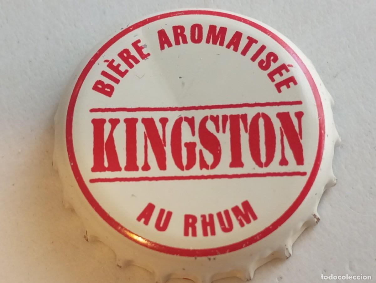 Coleccionismo de cervezas: Chapa tap&oacute;n corona de la cerveza francesa KINGSTON BIERE AROMATIS&Eacute;E AU RHUM