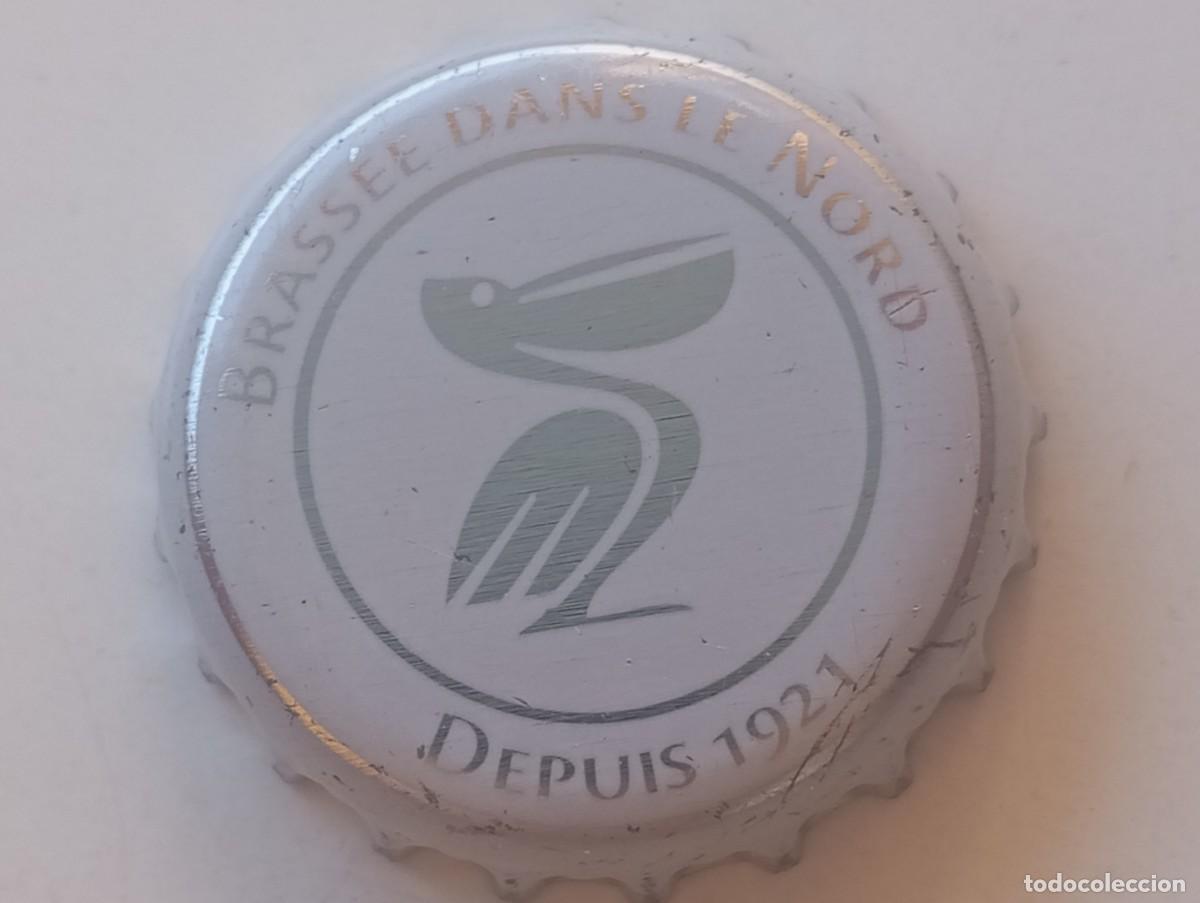 Coleccionismo de cervezas: Chapa tap&oacute;n corona de la cerveza francesa PELFORTH RADLER - BRASS&Eacute;E DANS LE NORD DEPUIS 1921
