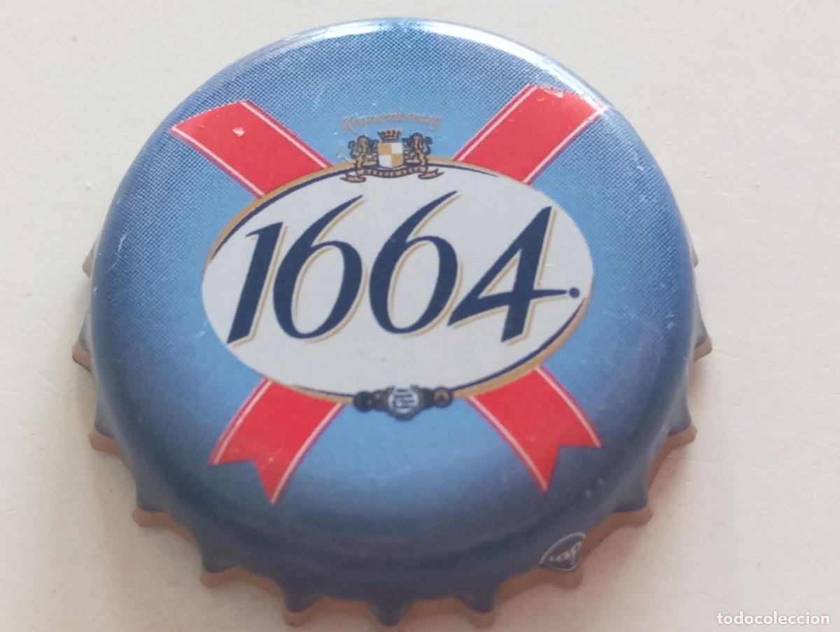 Coleccionismo de cervezas: Chapa tap&oacute;n corona de la cerveza francesa KRONENBOURG 1664