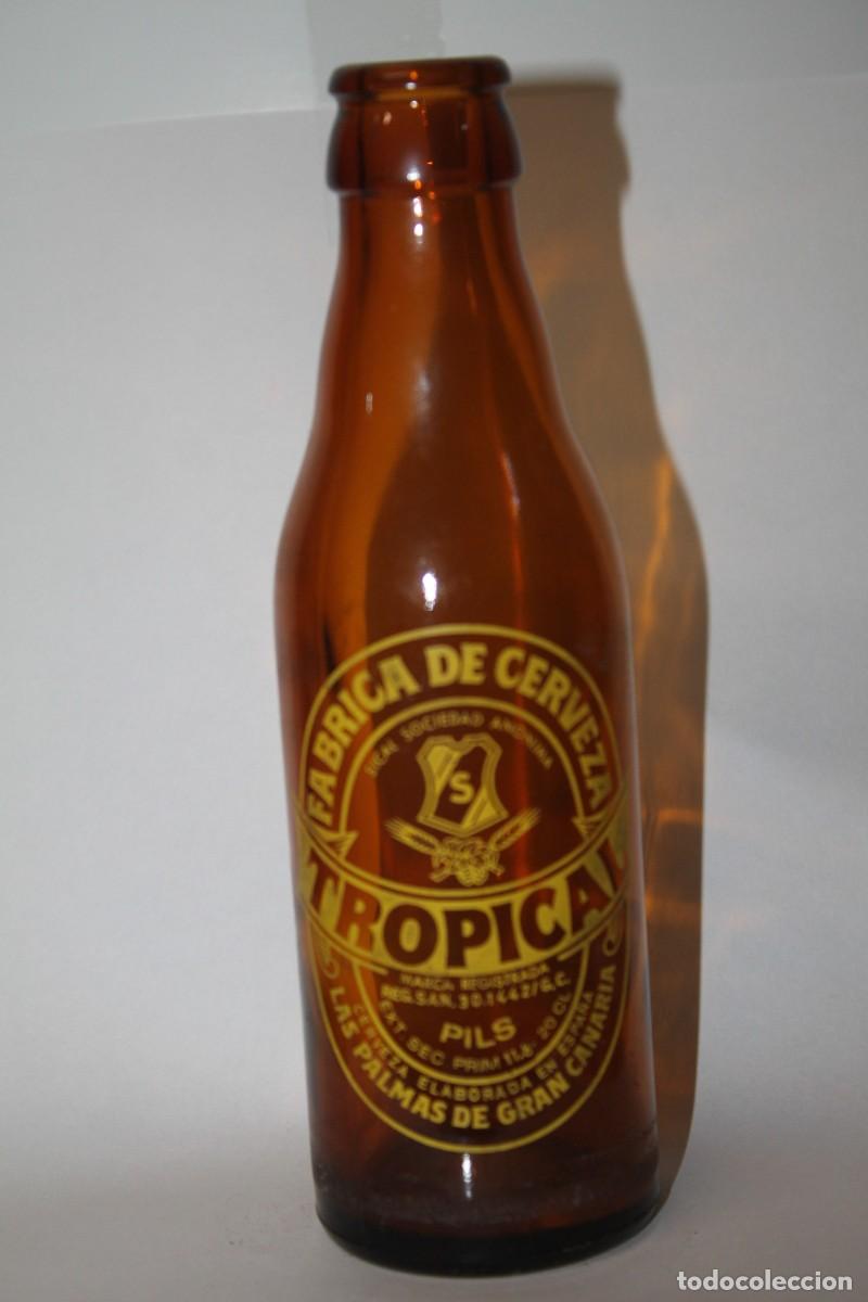 Coleccionismo de cervezas: ANTIGUO BOTELLIN CERVEZA TROPICAL 20 CL.
