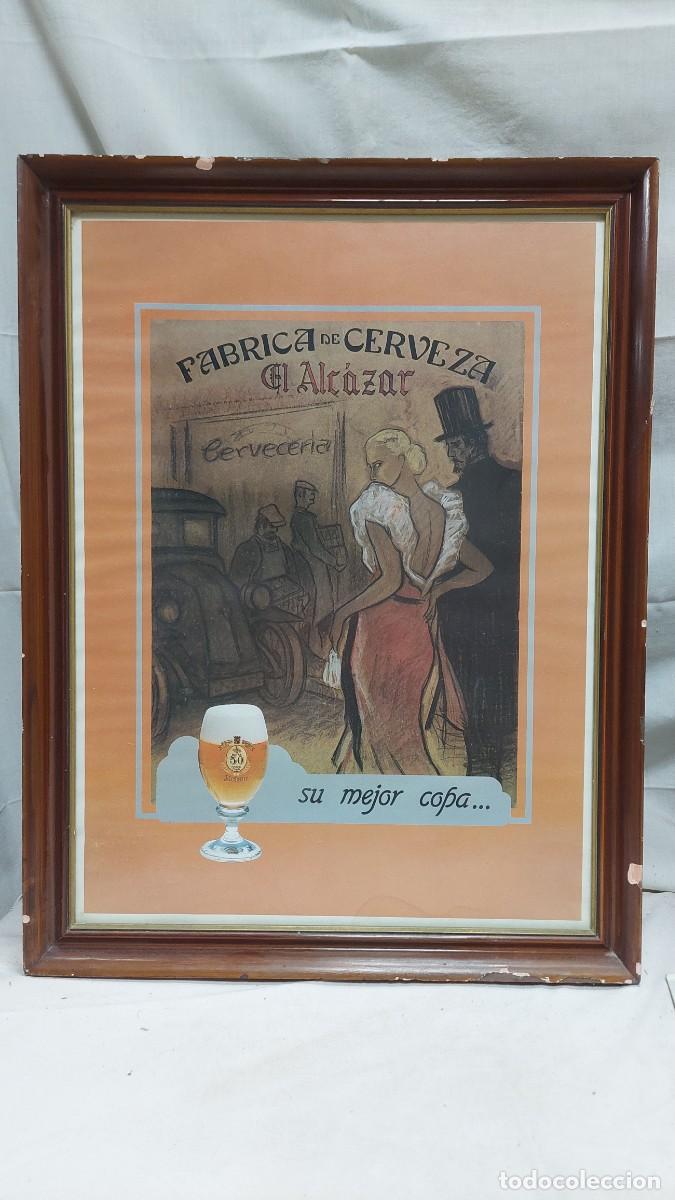 Coleccionismo de cervezas: Cartel cerveza Alcazar