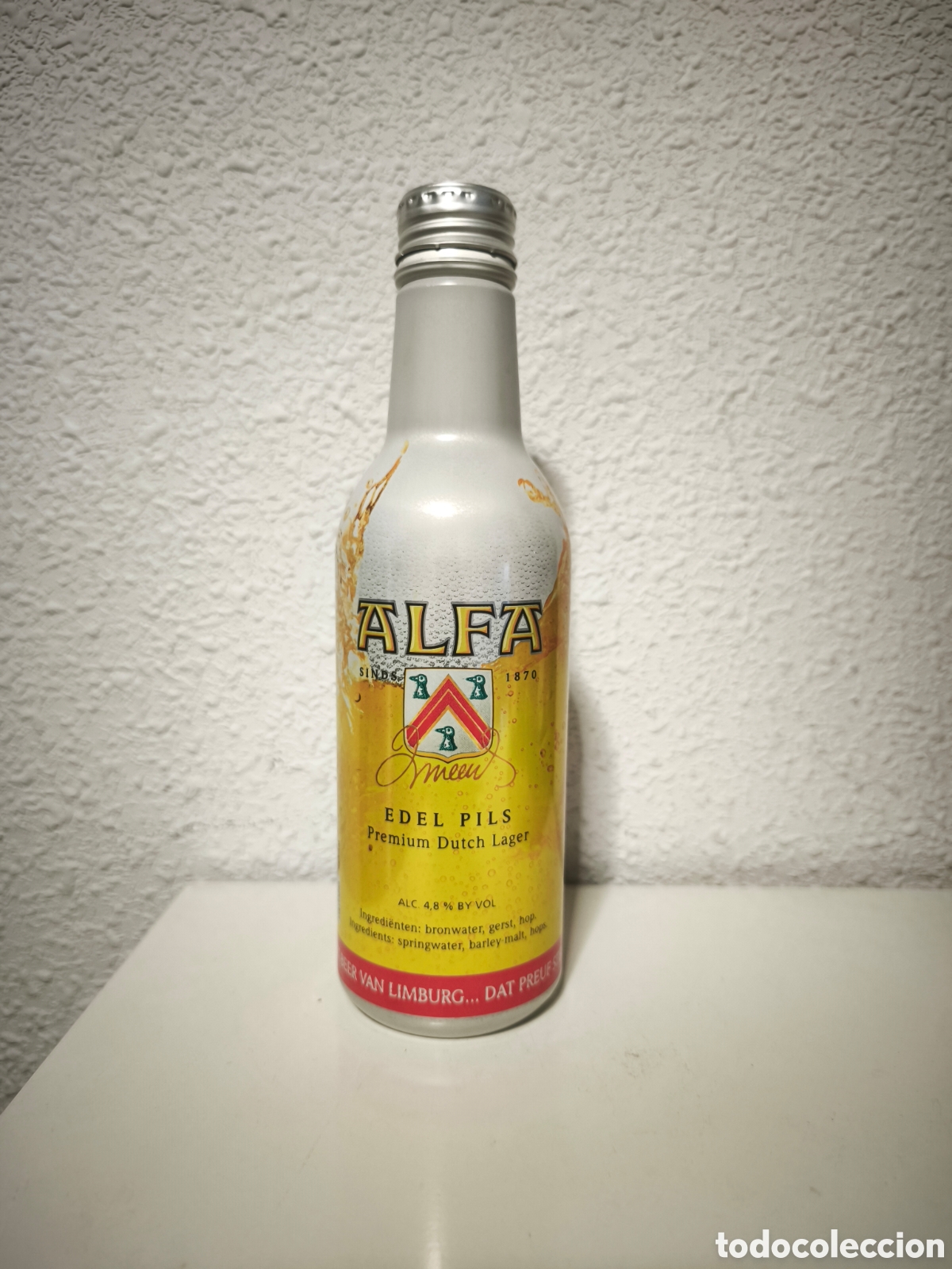 Coleccionismo de cervezas: Botella Cerveza Aluminio Alfa