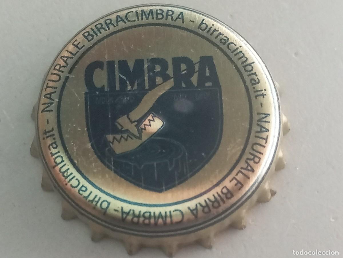 Coleccionismo de cervezas: Chapa tap&oacute;n corona de la cerveza italiana BIRRA CIMBRA