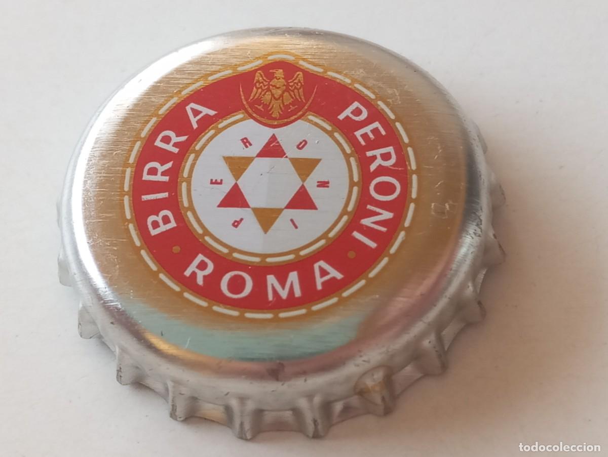 Coleccionismo de cervezas: Chapa tap&oacute;n corona de la cerveza italiana BIRRA PERONI - ROMA