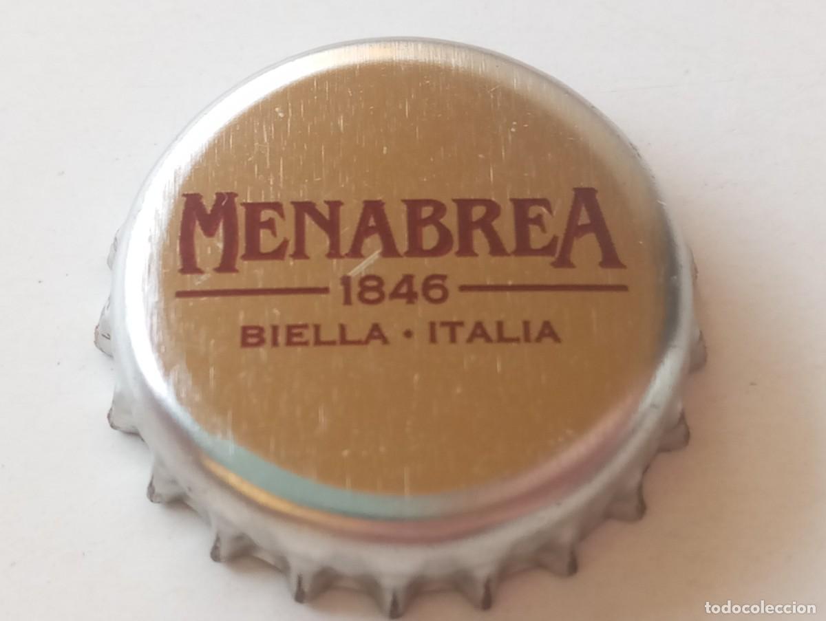 Coleccionismo de cervezas: Chapa tap&oacute;n corona de la cerveza italiana MENABREA 1846 BIELLA - ITALIA