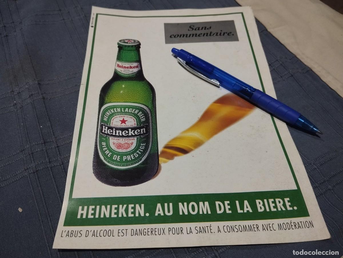 Coleccionismo de cervezas: CERVEZA HEINEKEN ANUNCIO PUBLICIDAD REVISTA ALEMANA 1995 BONITO PARA ENMARCAR
