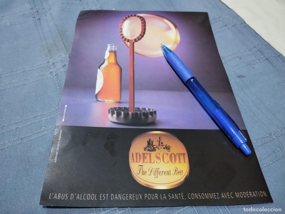 Coleccionismo de cervezas: CERVEZA ADELSCOTT ANUNCIO PUBLICIDAD REVISTA ALEMANA 1995 BONITO PARA ENMARCAR