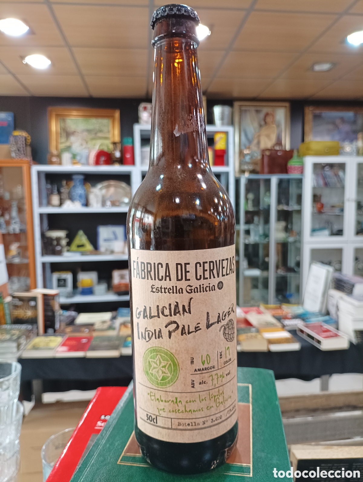 Coleccionismo de cervezas: Botella vacia de cerveza Estrella Galicia, Galicia India Pale Lager Ed. 2019, 50 cl