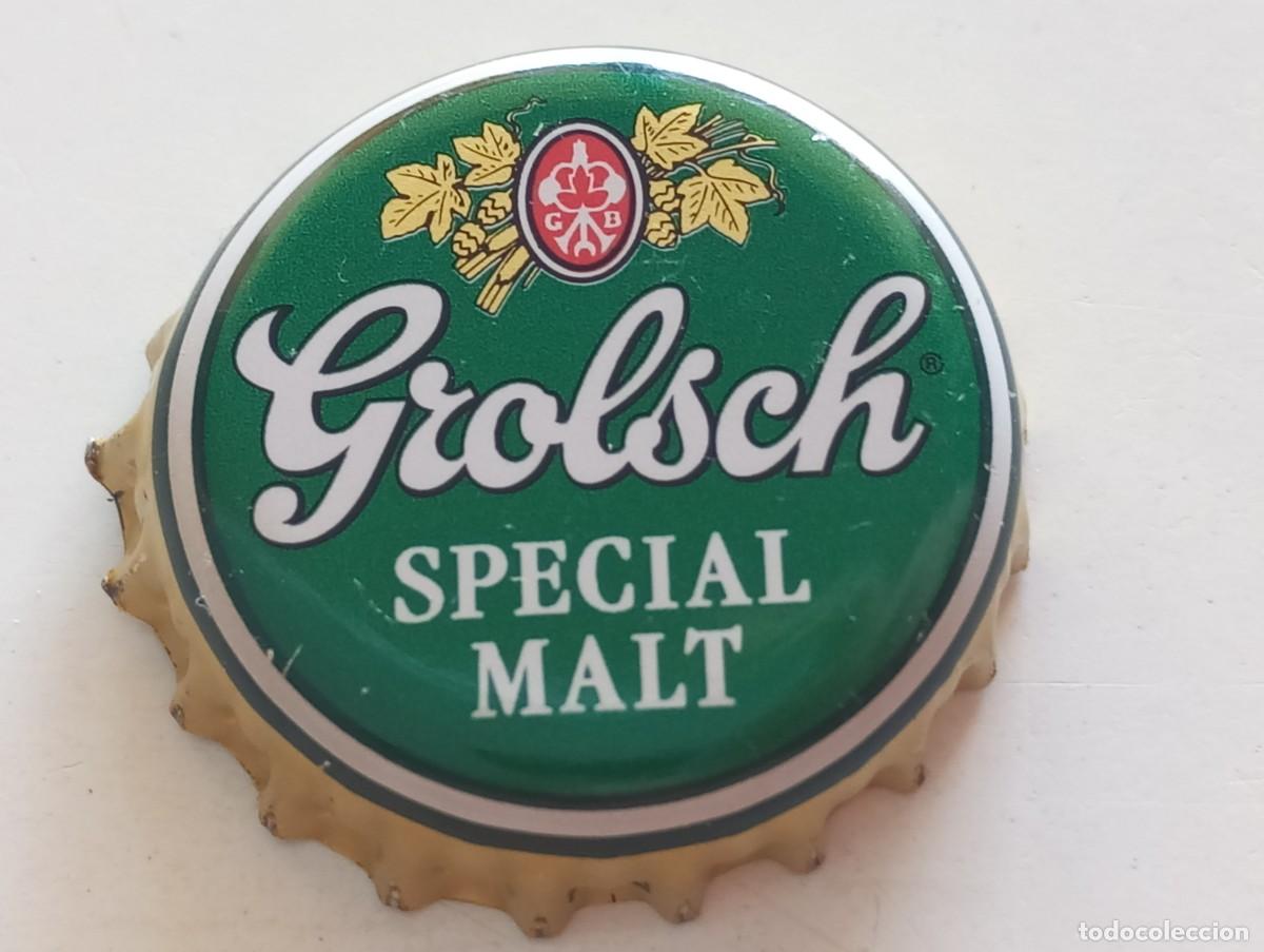 Coleccionismo de cervezas: Chapa tap&oacute;n corona de la cerveza de Pa&iacute;ses Bajos GROLSCH SPECIAL MALT