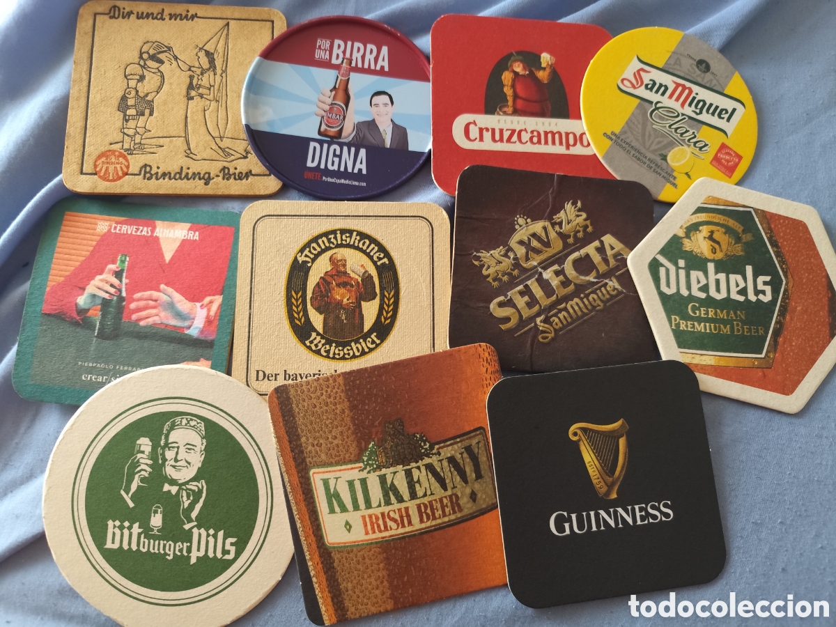 Coleccionismo de cervezas: 110 posavasos de cerveza y bebidas