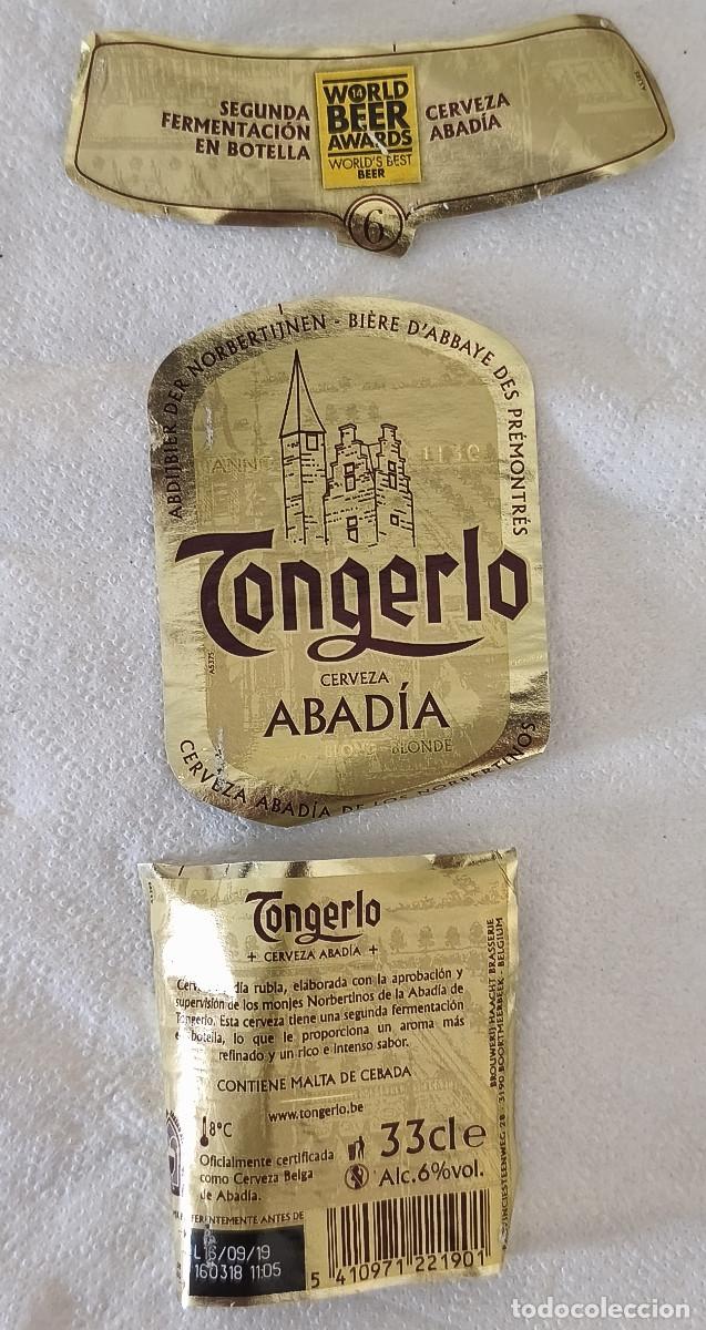 Coleccionismo de cervezas: ETIQUETAS CERVEZA - TONGERLO ABADIA