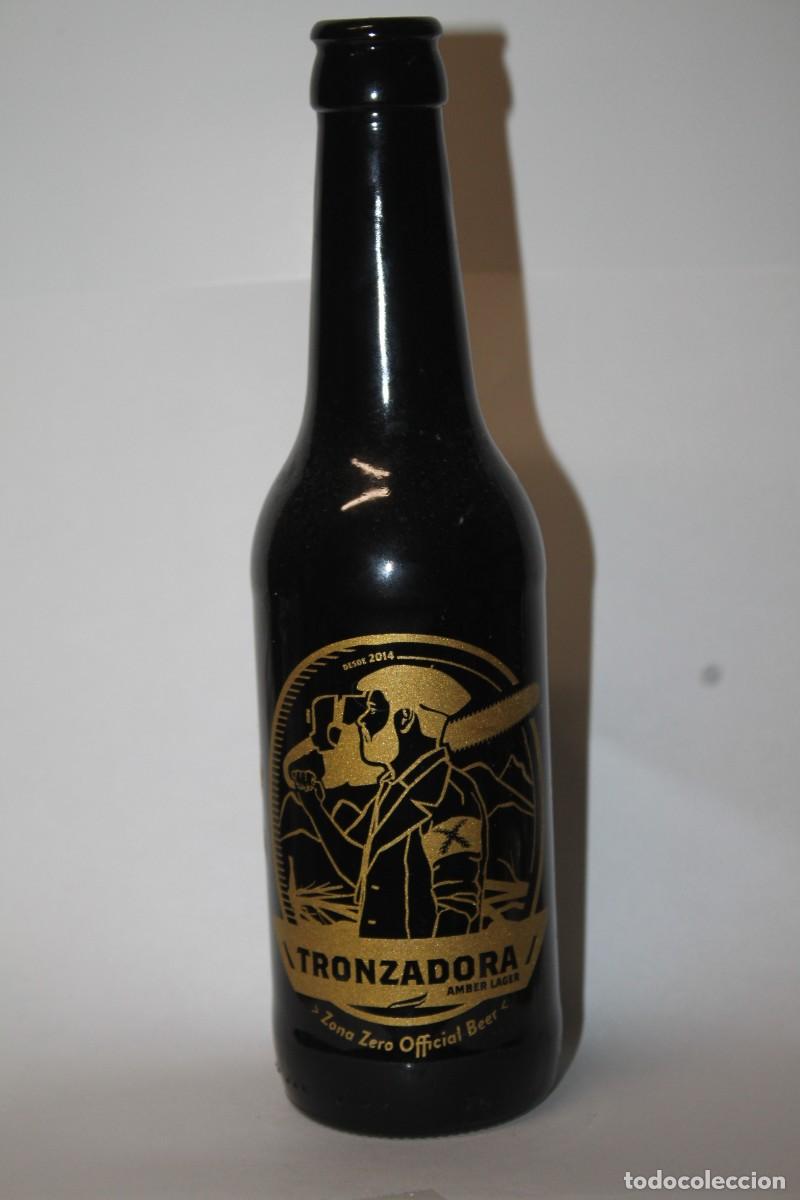 Coleccionismo de cervezas: BOTELLA CERVEZA ARTESANAL TRONZADORA 33 CL VACIA