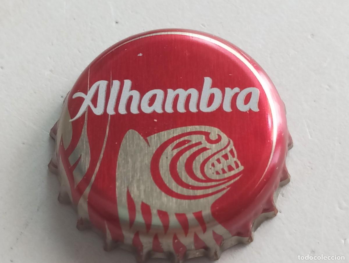 Coleccionismo de cervezas: Chapa tap&oacute;n corona de la cerveza espa&ntilde;ola ALHAMBRA