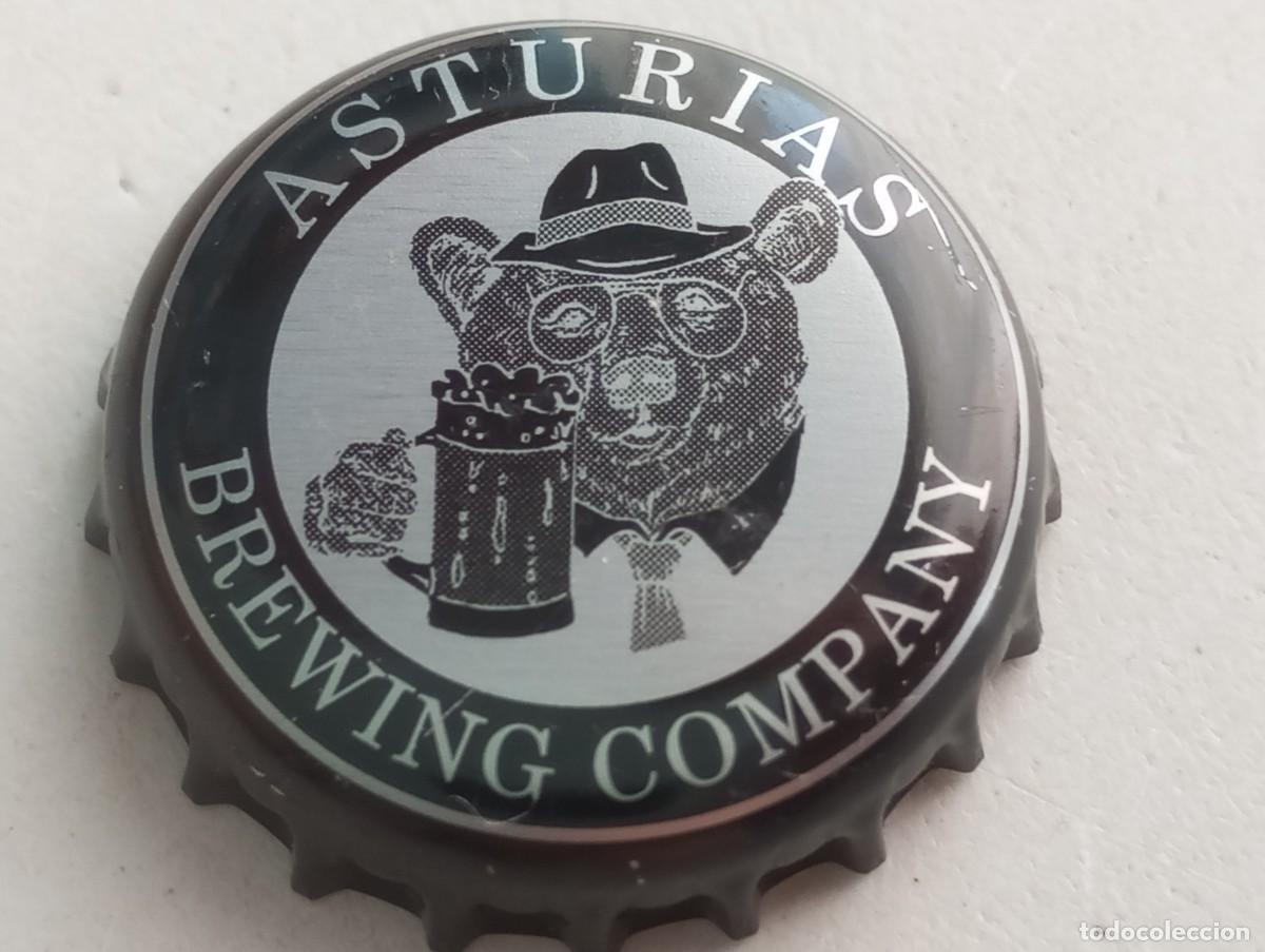 Coleccionismo de cervezas: Chapa tap&oacute;n corona de la cerveza espa&ntilde;ola ASTURIAS BREWING COMPANY