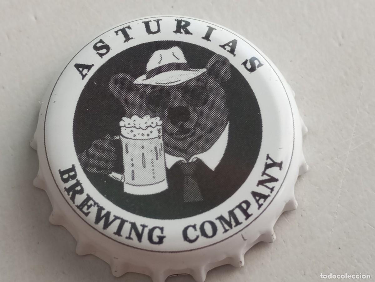 Coleccionismo de cervezas: Chapa tap&oacute;n corona de la cerveza espa&ntilde;ola ASTURIAS BREWING COMPANY