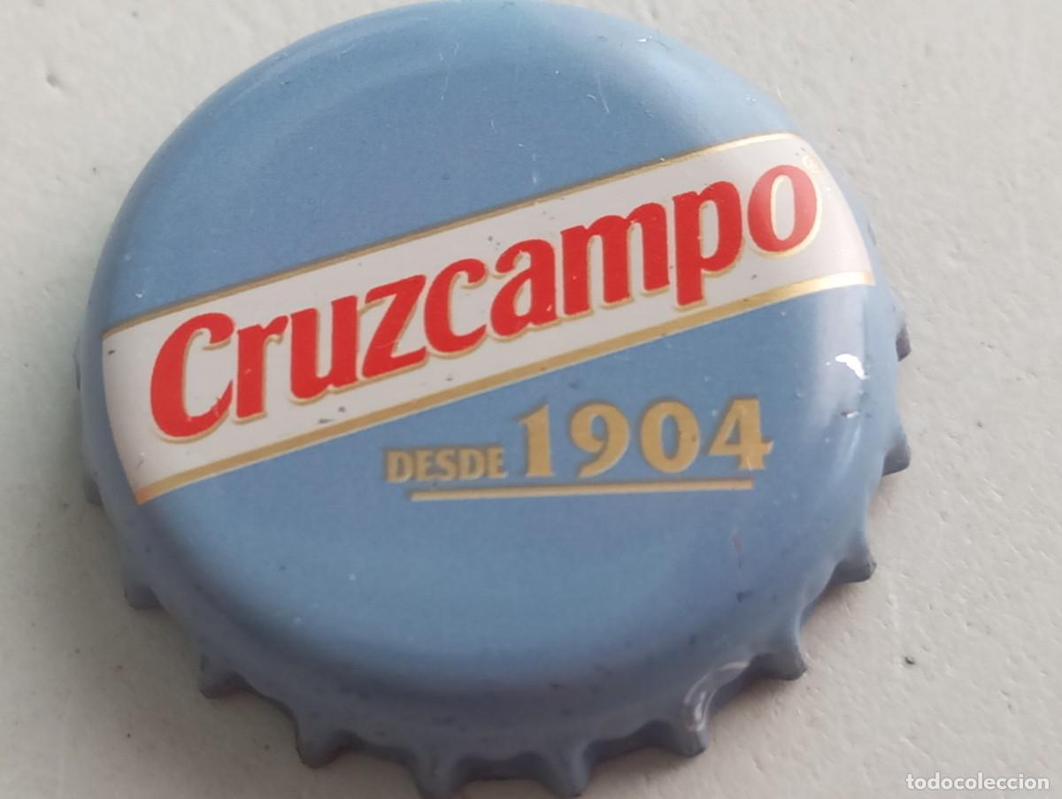 Coleccionismo de cervezas: Chapa tap&oacute;n corona de la cerveza espa&ntilde;ola CRUZCAMPO SIN - DESDE 1904