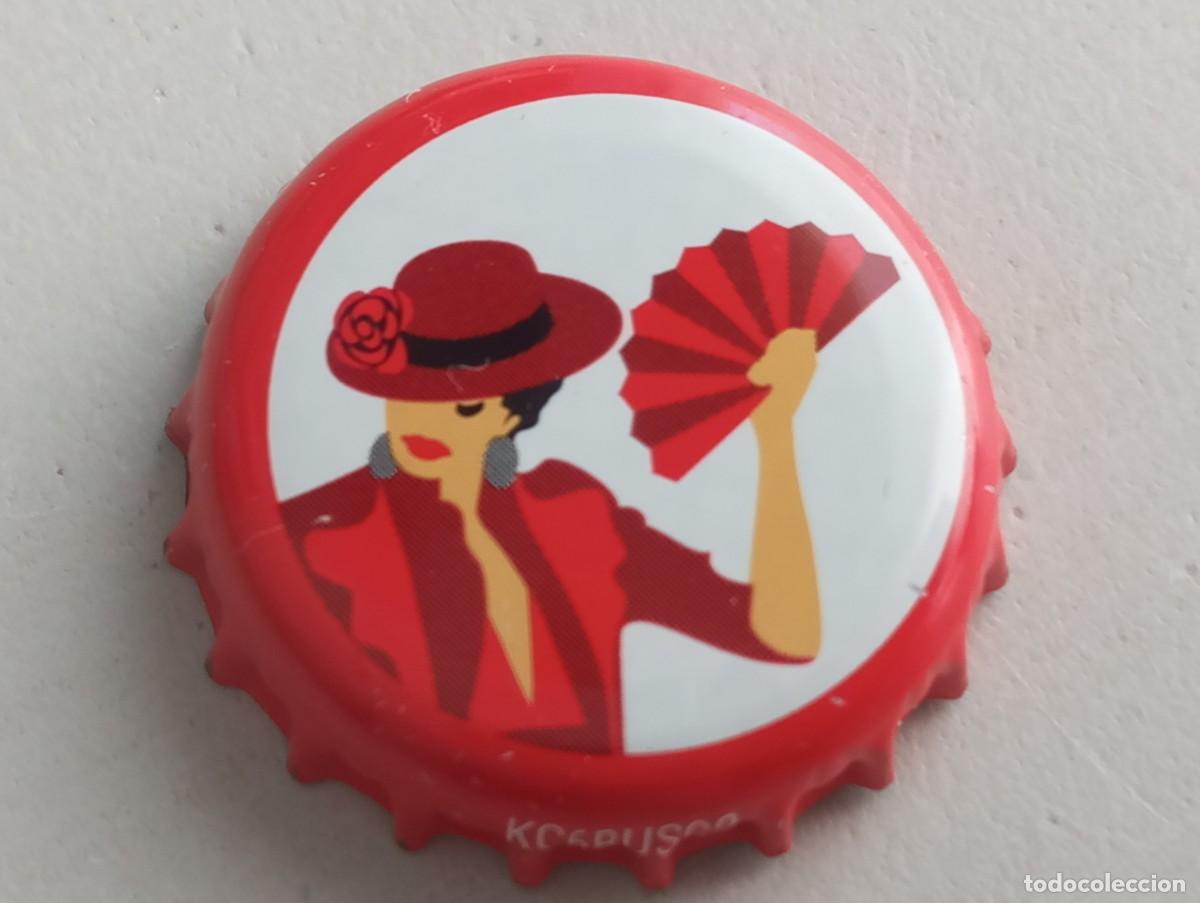 Coleccionismo de cervezas: Chapa tap&oacute;n corona de la cerveza espa&ntilde;ola SABOR A SUR (Mercadona)