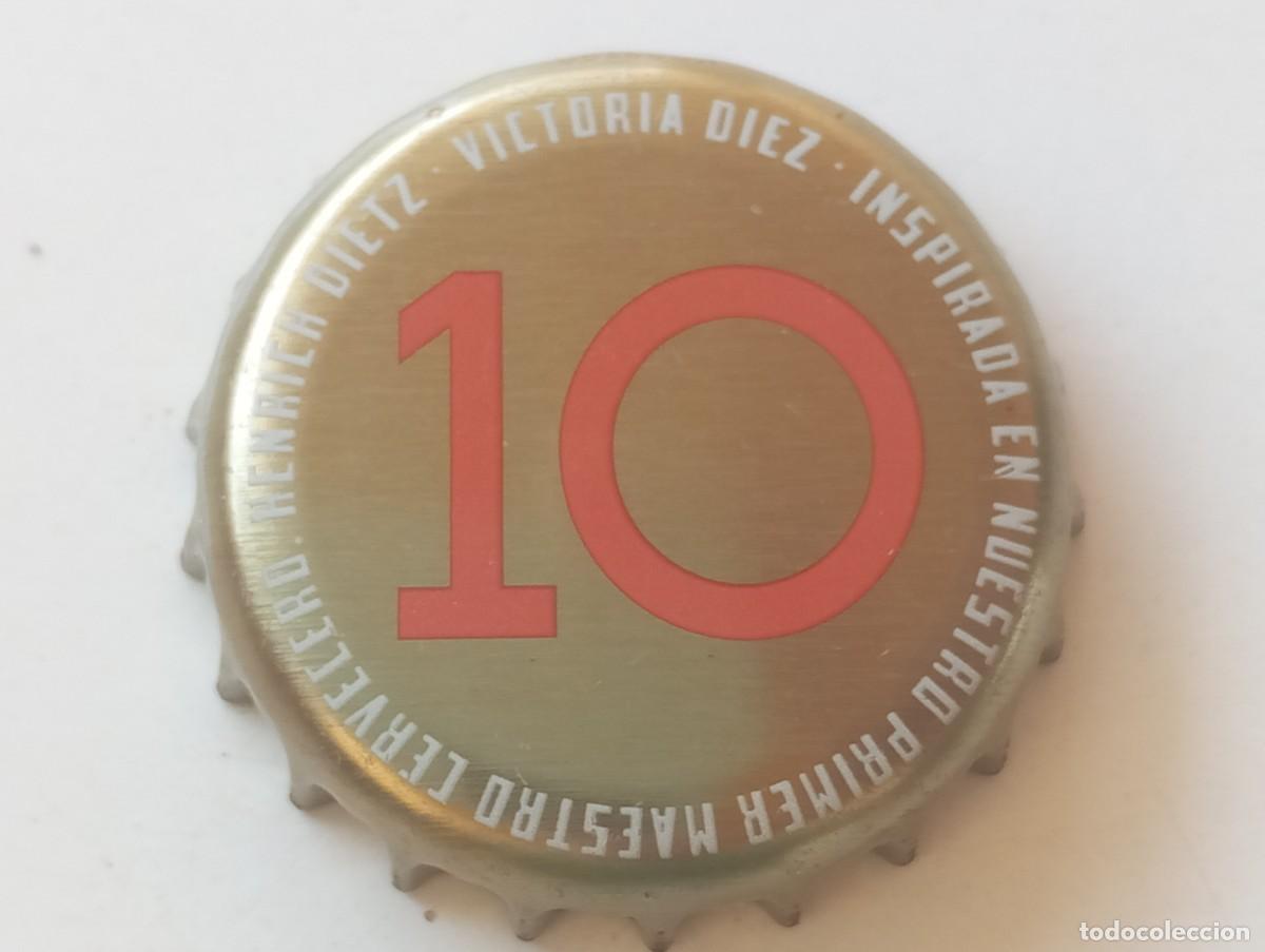 Coleccionismo de cervezas: Chapa tap&oacute;n corona de la cerveza espa&ntilde;ola VICTORIA DIEZ