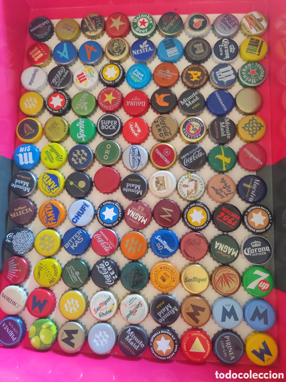 Coleccionismo de cervezas: Lote chapas cerveza y bebidas