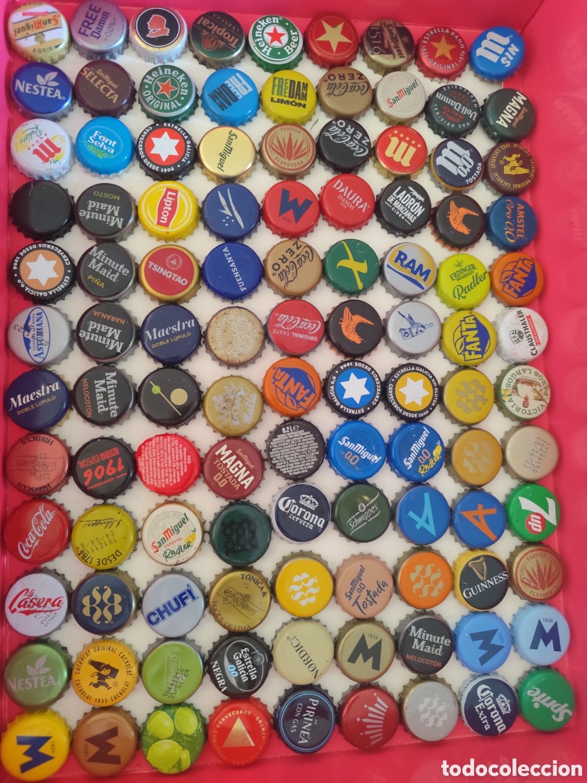 Coleccionismo de cervezas: Lote chapas cerveza y bebidas