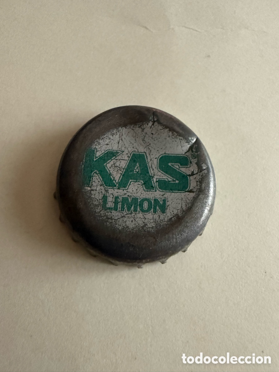 Coleccionismo de cervezas: Chapa. KAS LIM&Oacute;N. Tap&oacute;n Corona