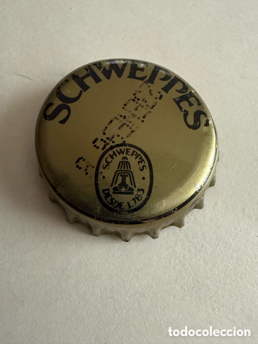 Coleccionismo de cervezas: CHAPA. SCHWEPPES. Tap&oacute;n Corona