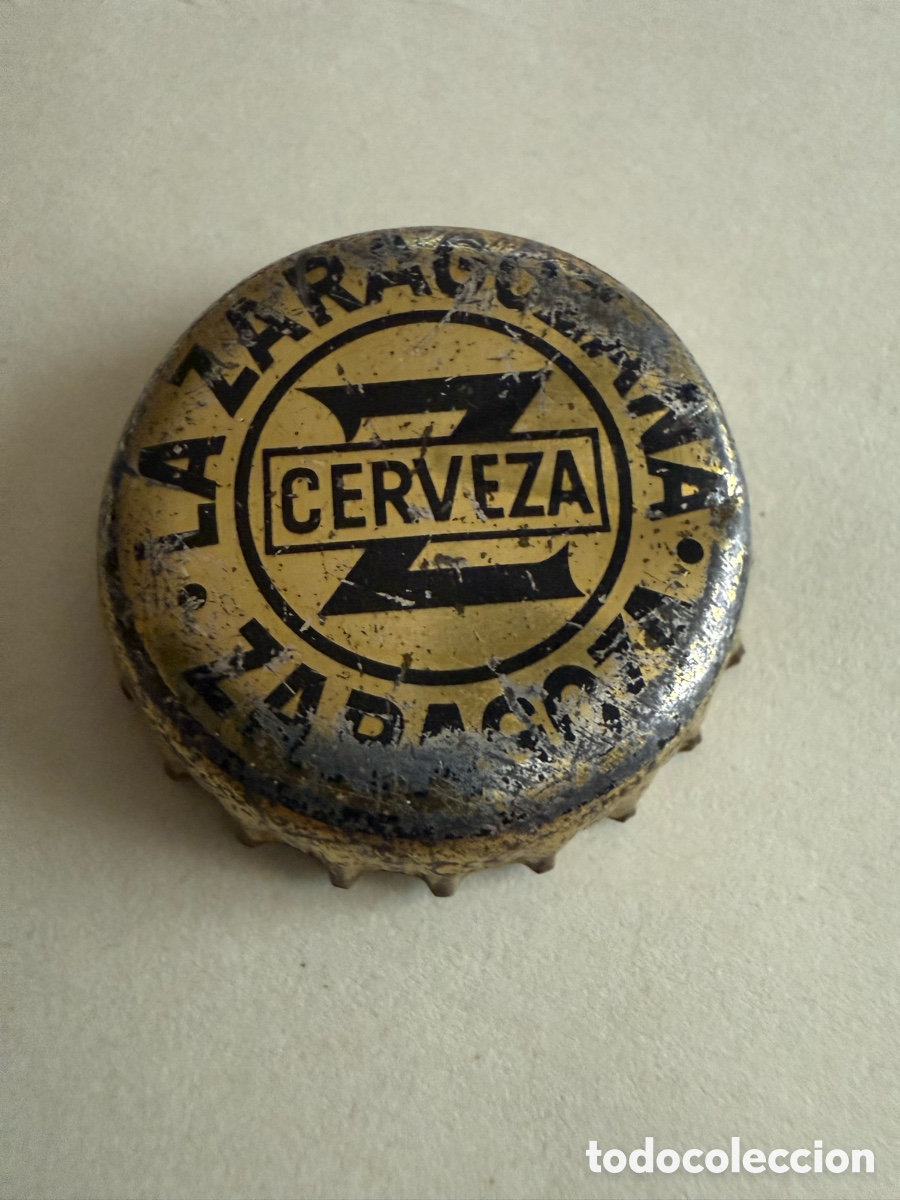 Coleccionismo de cervezas: CHAPA. CERVEZA. LA ZARAGOZANA. Tap&oacute;n Corona