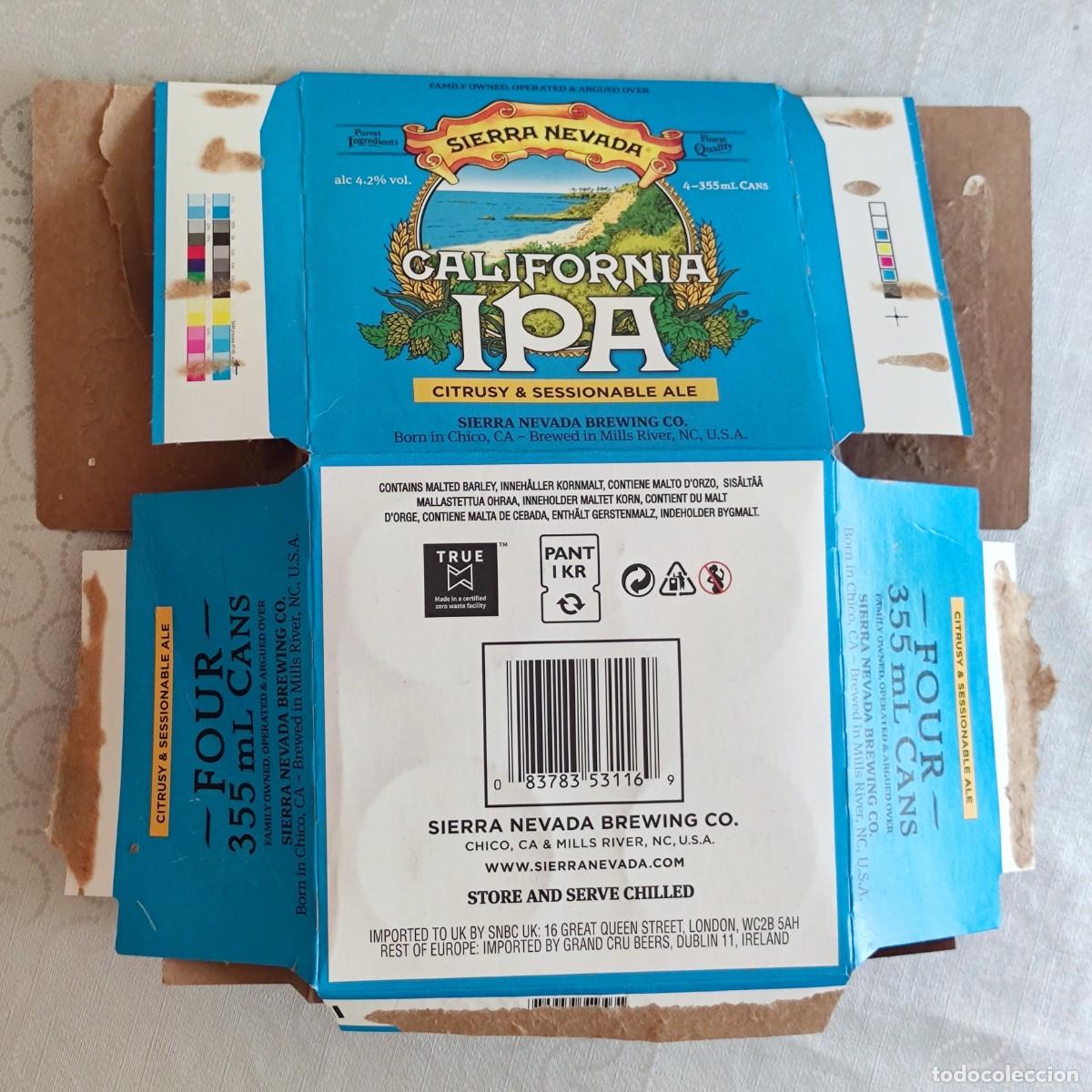 Coleccionismo de cervezas: CAJA CERVEZA - SIERRA NEVADA CALIFORNIA IPA