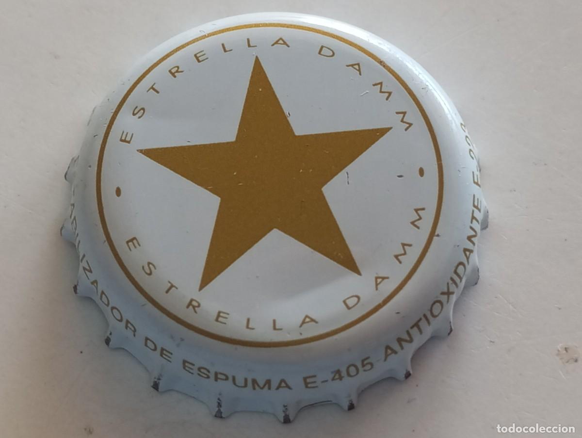 Coleccionismo de cervezas: Chapa tap&oacute;n corona de la cerveza espa&ntilde;ola ESTRELLA DAMM