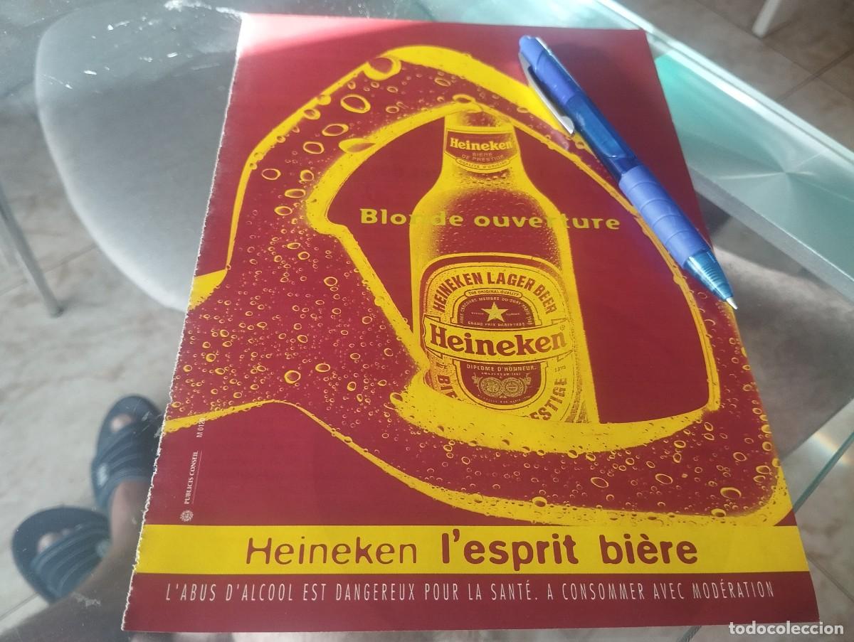 Coleccionismo de cervezas: CERVEZA HEINEKEN ANUNCIO PUBLICIDAD REVISTA FRANCESA 1996
