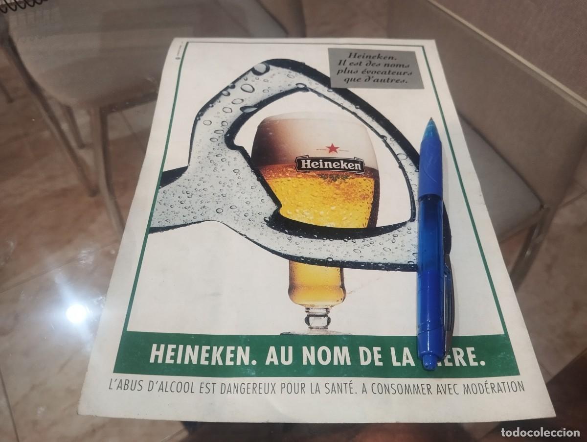 Coleccionismo de cervezas: CERVEZA HEINEKEN ANUNCIO PUBLICIDAD REVISTA FRANCESA 1996