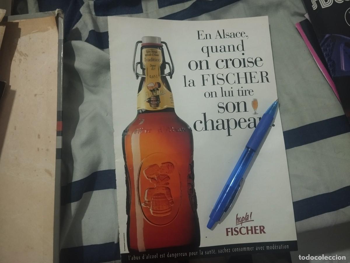 Collezionismo di birre: CERVEZA FISCHER ANUNCIO PUBLICIDAD REVISTA FRANCESA 1995