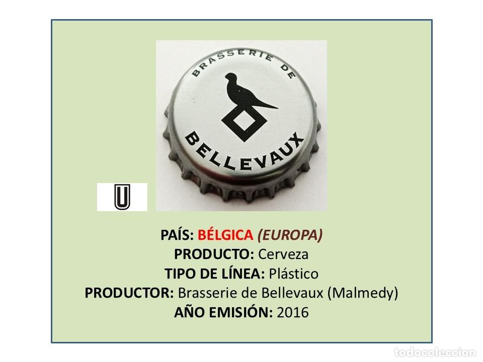 Coleccionismo de cervezas: TAPON CORONA CAPSULA CHAPA CERVEZA BELLEVAUX IPA (B&Eacute;LGICA)