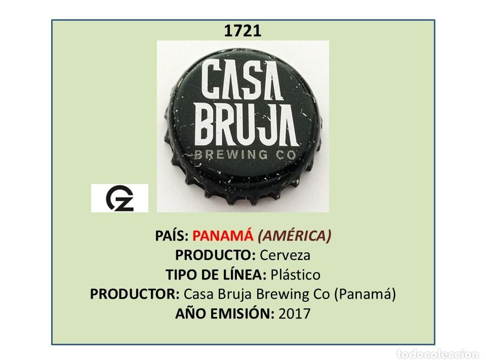 Coleccionismo de cervezas: TAPON CORONA CAPSULA CHAPA CERVEZA CASA BRUJA (PANAM&Aacute;)