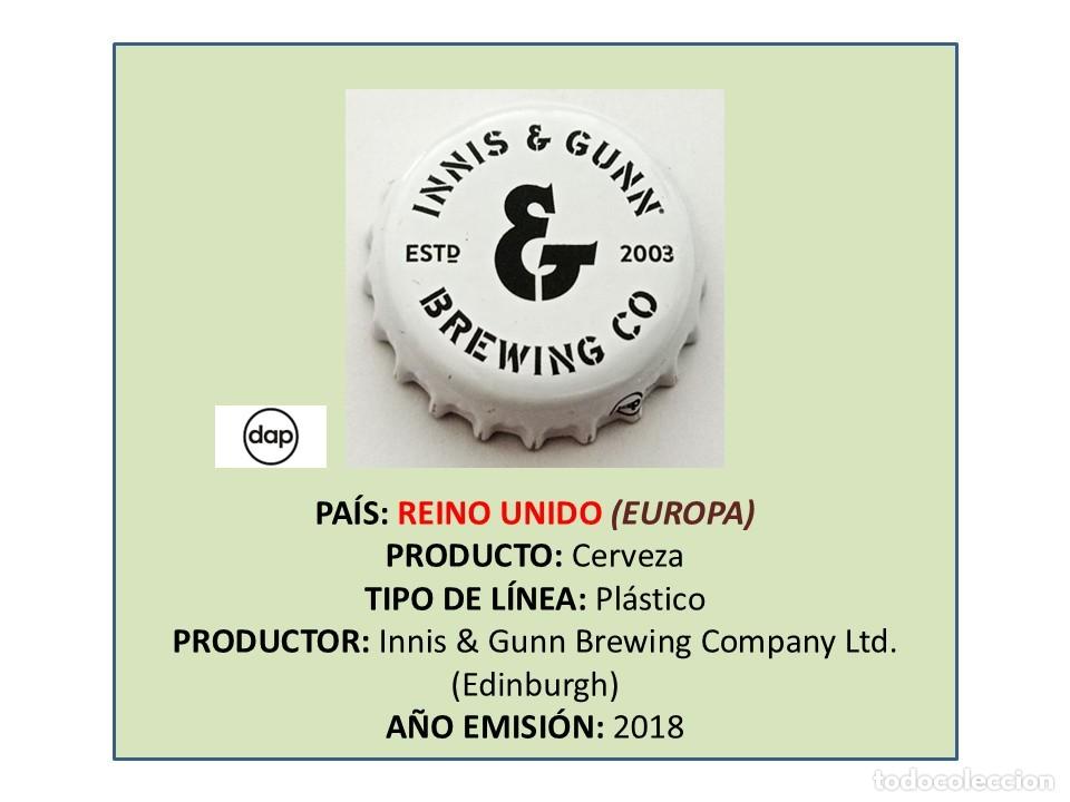 Coleccionismo de cervezas: TAPON CORONA CAPSULA CHAPA CERVEZA INNIS & GUNNPOWDER IPA (REINO UNIDO)