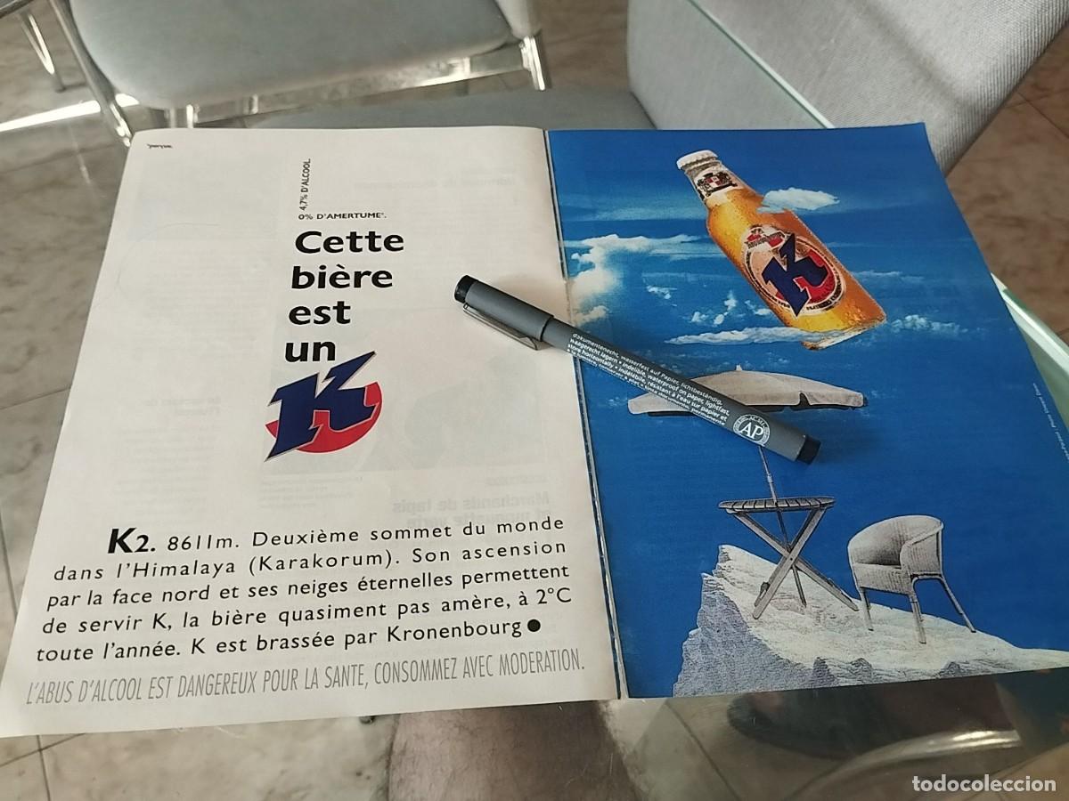 Coleccionismo de cervezas: CEEVEZA KRONENBOURG ANUNCIO PUBLICIDAD REVISTA FRANCESA 1995