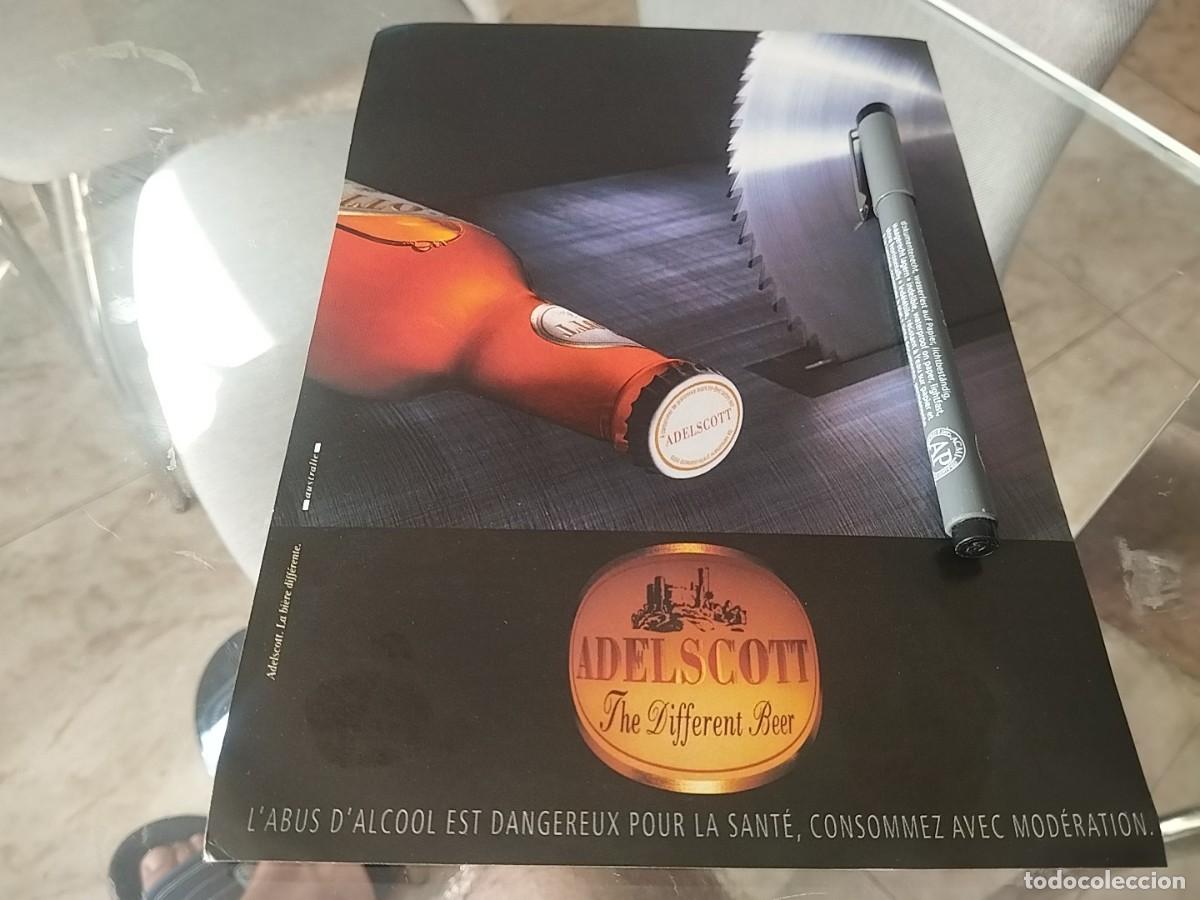 Coleccionismo de cervezas: CERVEZA ADELSCOTT ANUNCIO PUBLICIDAD REVISTA FRANCESA 1995
