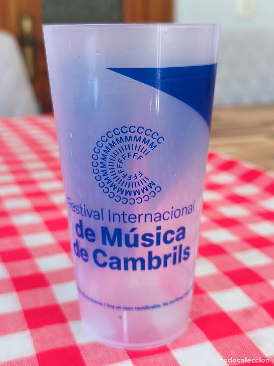 Coleccionismo de cervezas: VASO PLASTICO CERVEZA - FESTIVAL INTERNACIONAL DE MUSICA DE CAMBRILS