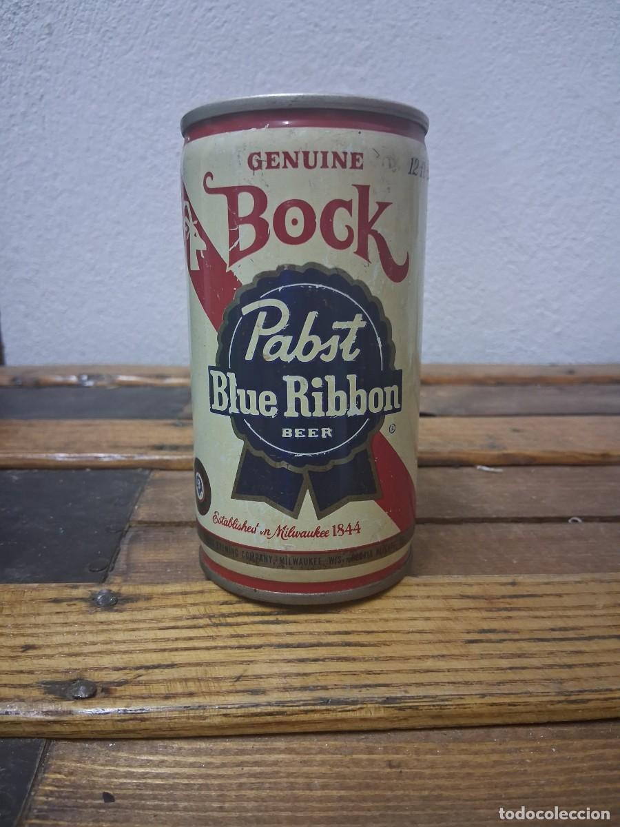 Coleccionismo de cervezas: Lata de cerveza BLUE RIBBON PABST bier beer Bock cabra