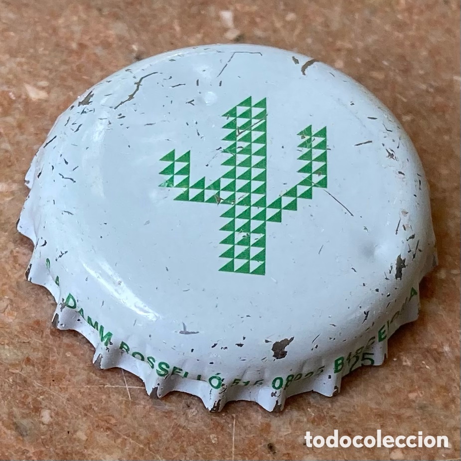 Coleccionismo de cervezas: BOTTLE CAP TAP&Oacute;N CORONA BIRRA CHAPA CERVEZA MALQUERIDA DE DAMM (2). FAB. CHAPA: U.--LOTE N. 2796--