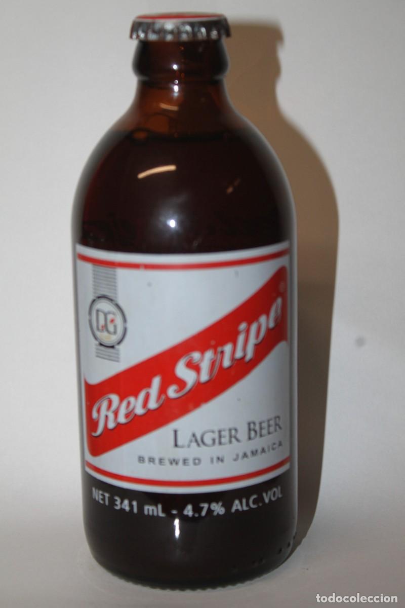 Coleccionismo de cervezas: BOTELLA CERVEZA RED STRIPE, 341 ML. LLENA, JAMAICA