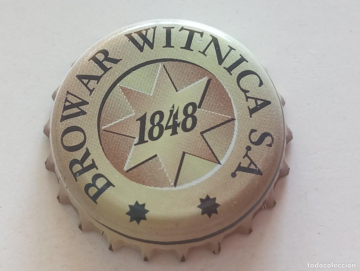 Coleccionismo de cervezas: Chapa tap&oacute;n corona de la cerveza polaca BROWAR WITNICA 1848