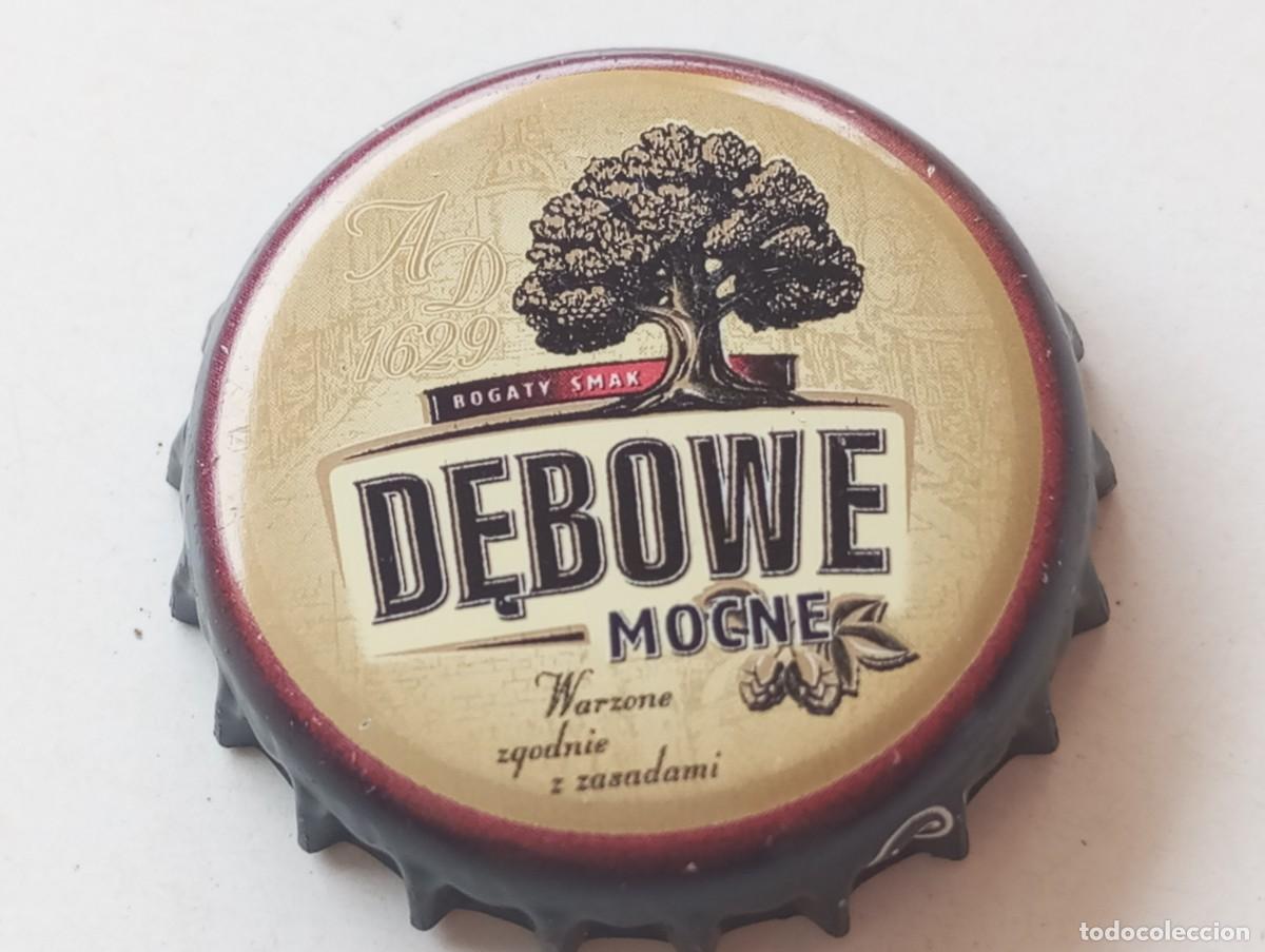 Coleccionismo de cervezas: Chapa tap&oacute;n corona de la cerveza polaca DEBOWE MOCNE BOGATY SMAK A.D. 1629