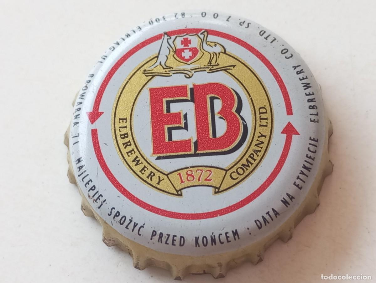 Coleccionismo de cervezas: Chapa tap&oacute;n corona de la cerveza polaca EB ELBREWERY COMPANY LTD 1872