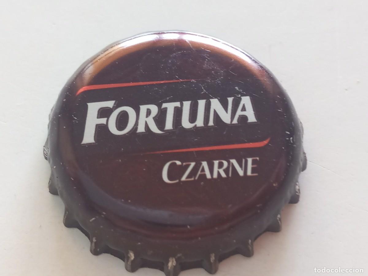 Coleccionismo de cervezas: Chapa tap&oacute;n corona de la cerveza polaca FORTUNA CZARNE