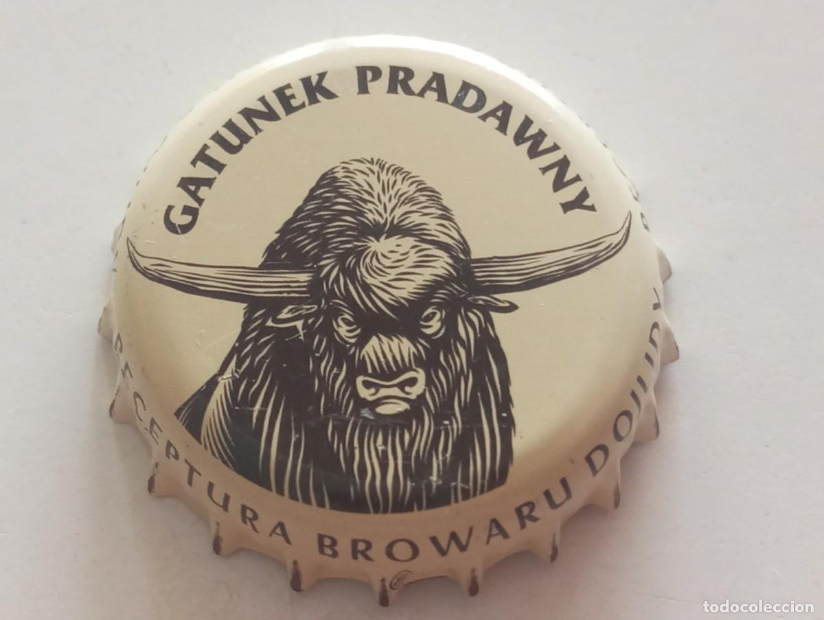Coleccionismo de cervezas: Chapa tap&oacute;n corona de la cerveza polaca GATUNEK PRADAWNY