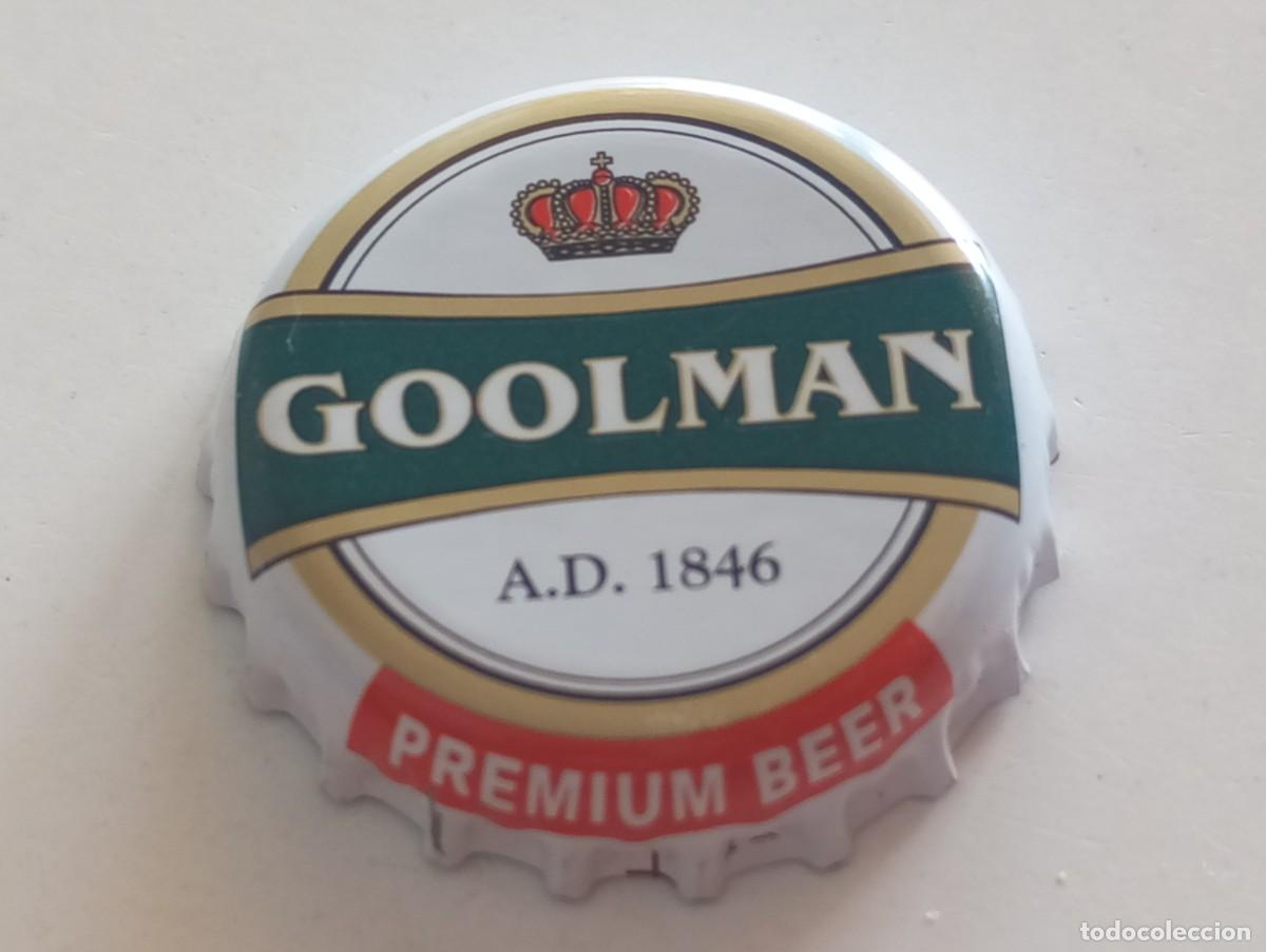 Coleccionismo de cervezas: Chapa tap&oacute;n corona de la cerveza polaca GOOLMAN PREMIUM BEER A.D. 1846
