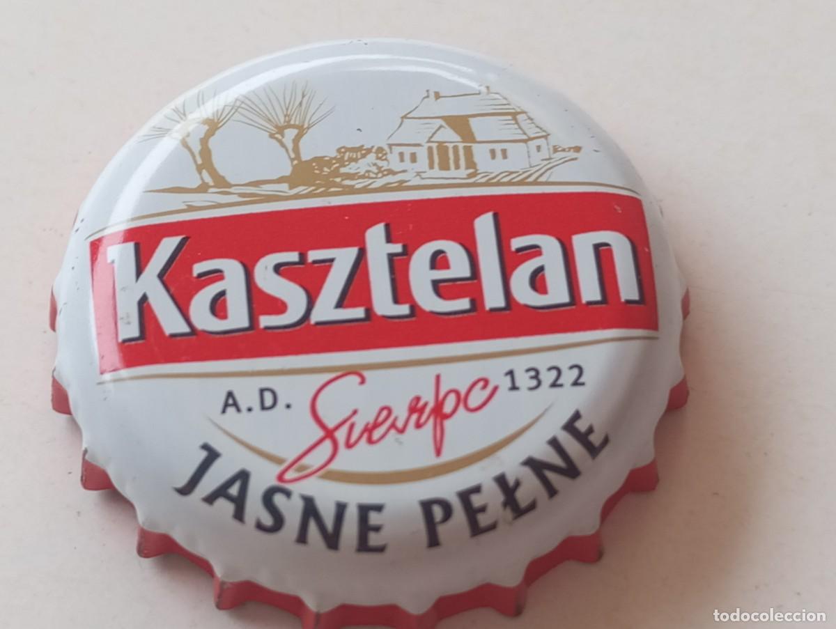 Coleccionismo de cervezas: Chapa tap&oacute;n corona de la cerveza polaca KASZTELAN JASNE PELNE SIERPC A.D. 1322
