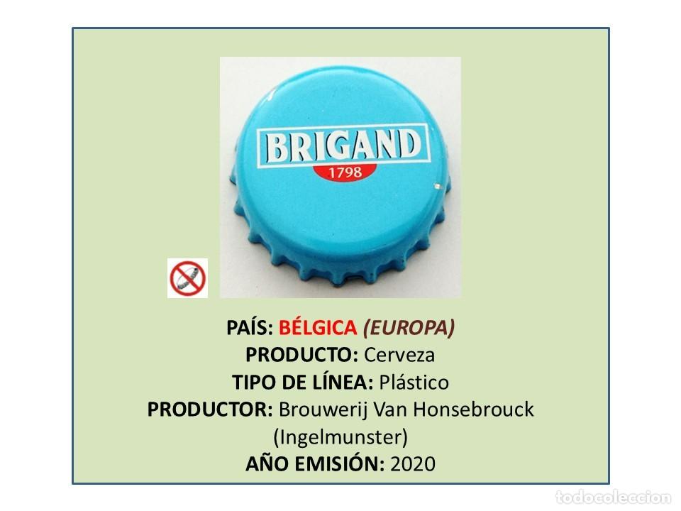 Coleccionismo de cervezas: TAPON CORONA CAPSULA CHAPA CERVEZA BRIGAND 1798 (B&Eacute;LGICA)